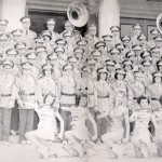 Jo An as drum majorette 1951 yearbook