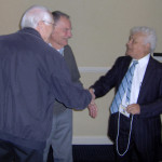 Gil Arbiso '44, John Heying '45 and Frank Hutain '45