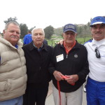 Ron Davini ('65). Mickey Flynn ('57), Don Liebhart ('45), Bob Abbott ('65)