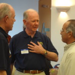 Former AHS principal Carl Hecht, Larry Larsen ('64), and Jack Ohanion ('72)