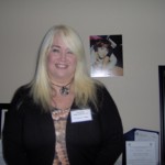 Dalene Miranda-Fulk in person and in 1980s photo.