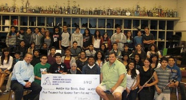 presenting check 2